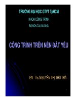 Công trình trên nền đất yếu