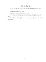 Báo cáo kiến tập   tòa soạn báo điện tử VOV – đài tiếng nói việt nam