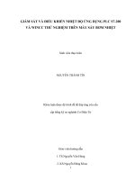 GIÁM SÁT VÀ ĐIỀU KHIỂN NHIỆT ĐỘ ỨNG DỤNG PLC S7200 VÀ WINCC THỬ NGHIỆM TRÊN MÁY SẤY BƠM NHIỆT   