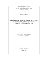 NGHIÊN CỨU ĐẶC ĐIỂM CẤU TRÚC RỪNG TỰ NHIÊN TRẠNG THÁI IIIA3 Ở KHU VỰC BÀU SẤU,  VQG CÁT TIÊN, TỈNH ĐỒNG NAI