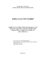    NGHIÊN CỨU CẢI THIỆN TÍNH CẠNH TRANH CỦA SẢN PHẨM XÚC XÍCH TỎI TẠI XƯỞNG CHẾ BIẾN THỊT   EBON Ở CÔNG TY TNHH TM  DV QUỐC TẾ  BIG C ĐỒNG NAI  