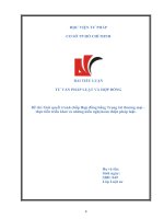 BAI THU HOẠCH GIẢI QUYẾT TRANH CHẤP BẰNG TRỌNG TÀI THƯƠNG MẠI  THỰC TIỄN TRIỂN KHAI VÀ KIẾN NGHỊ HOÀN THIỆN PHÁP LUẬT