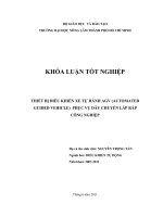   THIẾT BỊ ĐIỀU KHIỂN XE TỰ HÀNH AGV (AUTOMATED GUIDED VEHICLE)  PHỤC VỤ DÂY CHUYỀN LẮP RÁP  CÔNG NGHIỆP    