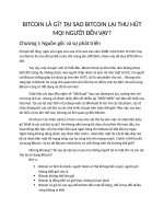 Đồng tiền ảo Bitcon Bài 1