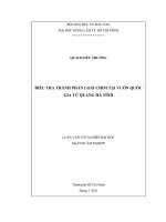   ĐIỀU TRA THÀNH PHẦN LOÀI CHIM TẠI VƯỜN QUỐC GIA VŨ QUANG HÀ TĨNH     