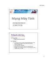 Slide bài giảng môn mạng máy tính: Giới thiệu chung