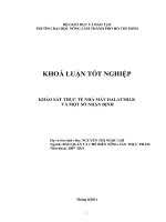   KHẢO SÁT THỰC TẾ NHÀ MÁY DALATMILK  VÀ MỘT SỐ NHẬN ĐỊNH 