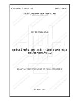 Quản lý phân loại chất thải rắn sinh hoạt thành phố lào cai (tt) 