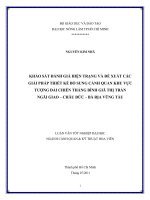  KHẢO SÁT ĐÁNH GIÁ HIỆN TRẠNG VÀ ĐỀ XUẤT CÁC  GIẢI PHÁP THIẾT KẾ BỔ SUNG CẢNH QUAN KHU VỰC TƯỢNG ĐÀI CHIẾN THẮNG BÌNH GIÃ THỊ TRẤN   NGÃI GIAO – CHÂU ĐỨC – BÀ RỊA VŨNG TÀU  