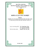 NGHIÊN CỨU ỨNG DỤNG POLYME SIÊU HẤP THỤ NƯỚC  VÀ POLYME TỰ HỦY ĐỂ CHẾ TẠO BẦU ƯƠM CÂY