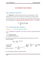 Trả lời câu hỏi ôn tập cuối kì VẬT LÝ CHẤT RẮN