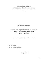    KHẢO SÁT MỘT SỐ VI KHUẨN ĐƯỜNG RUỘT QUA PHÂN TRÊN CHÓ   BÌNH THƯỜNG    