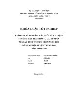 KHẢO SÁT NĂNG SUẤT CHĂN NUÔI VÀ CÁC BỆNH   THƯỜNG GẶP TRÊN HEO TỪ CAI SỮA ĐẾN  70 NGÀY TUỔI TẠI TRẠI CHĂN NUÔI HEO   CÔNG NGHIỆP HUYỆN TRẢNG BOM  TỈNH ĐỒNG NAI 