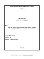 Tuyển chọn, cải biến và nghiên cứu đặc điểm sinh học của chủng xạ khuẩn có khả năng kháng vi khuẩn pseudomonas aeruginosa phân lập ở việt nam 