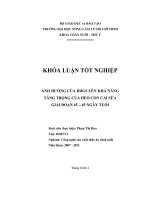 ẢNH HƯỞNG CỦA DDGS LÊN KHẢ NĂNG  TĂNG TRỌNG CỦA HEO CON CAI SỮA   GIAI ĐOẠN 45 – 65 NGÀY TUỔI    