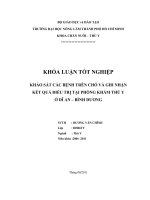   KHẢO SÁT CÁC BỆNH TRÊN CHÓ VÀ GHI NHẬN KẾT QUẢ ĐIỀU TRỊ TẠI PHÒNG KHÁM THÚ Y  Ở DĨ AN – BÌNH DƯƠNG 