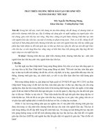 PHÁT TRIỂN CHƯƠNG TRÌNH đào tạo CHO SINH VIÊN NGÀNH GIÁO dục TIỂU học