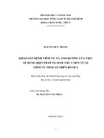   KHẢO SÁT BỆNH VIÊM VÚ VÀ ẢNH HƯỞNG CỦA VIỆC ÁP DỤNG BIỆN PHÁP VỆ SINH THÚ Y ĐẾN TỶ LỆ  VIÊM VÚ TIỀM ẨN TRÊN BÒ SỮA 