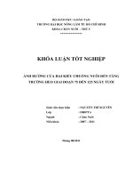   ẢNH HƯỞNG CỦA HAI KIỂU CHUỒNG NUÔI ĐẾN TĂNGTRƯỞNG HEO GIAI ĐOẠN 75 ĐẾN 125 NGÀY TUỔI   