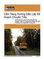 Cẩm Nang Hướng Dẫn Lập Kế Hoạch Chuyển Tiếp - Chuẩn Bị cho Các Trẻ Em Khuyết Tật Chuyển Tiếp Từ Trường Học Sang Các Môi Trường Thích Hợp Sau Trung Học