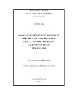KHẢO SÁT VÀ THIẾT KẾ MẢNG XANH MỘT SỐ   PHÂN KHU CHỨC NĂNG KHU DI TÍCH  LỊCH SỬ – VĂN HÓA THÁP BÁNH ÍT   TẠI HUYỆN TUY PHƯỚC   TỈNH BÌNH ĐỊNH 