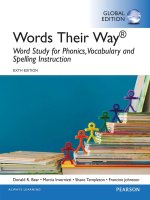 Words their way word study for phonics vocabulary and spelling instructions 6th global edition 