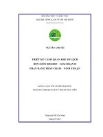  THIẾT KẾ CẢNH QUAN KHU DU LỊCH  ĐEN GIÒN RESORT – GIAI ĐOẠN II PHAN RANG THÁP CHÀM – NINH THUẬN 