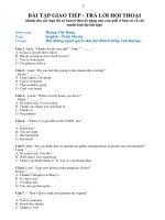 47 câu TRẢ lời hội THOẠI   GIAO TIẾP TIẾNG ANH