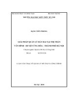 Giải pháp quản lý đất đai tại thị trấn vân đình   huyện ứng hòa   thành phố hà nội (tt) 