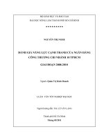    ĐÁNH GIÁ KHẢ NĂNG THÍCH ỨNG ĐỐI VỚI HIỆN TƯỢNG NƯỚC BIỂN DÂNG CỦA NGƯỜI DÂN SỐNG VEN BIỂN   XÃ PHÚ TÂN HUYỆN TÂN PHÚ ĐÔNG  TỈNH TIỀN GIANG 