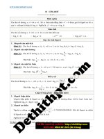 LOGARIT  bài 3 logarit  (lý thuyết + bài tập vận dụng có lời giải) image marked 