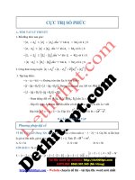 Hướng dẫn giải bài toán cực trị số phức   lương đức trọng   file word có lời giải chi tiết image marked 