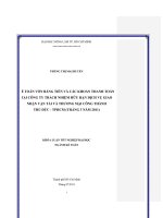 KẾ TOÁN VỐN BẰNG TIỀN VÀ CÁC KHOẢN THANH TOÁN TẠI CÔNG TY TRÁCH NHIỆM HỮU HẠN DỊCH VỤ GIAO  NHẬN VẬN TẢI VÀ THƯƠNG MẠI CÔNG THÀNH THỦ ĐỨC  TPHCM (THÁNG 3 NĂM 2011) 