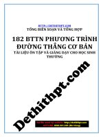 Phương trình oxyz   PHƯƠNG TRÌNH ĐƯỜNG THẲNG cơ bản 182 BTTN ( lý thuyết + bài tập vận dụng có lời giải) image marked 
