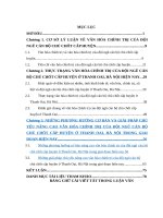 Nâng cao văn hoá chính trị của đội ngũ cán bộ chủ chốt huyện thanh oai, thành phố hà nội hiện nay 