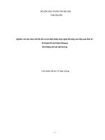 Nghiên cứu lựa chọn chế độ cắt và các biện pháp công nghệ để nâng cao hiệu quả kinh tế   kỹ thuật khi mài thép không gỉ 3x13 bằng đá mài hải dương 