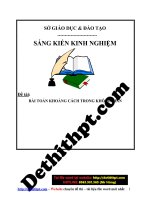 Sáng kiến kinh nghiệm phương pháp tính khoảng cách trong không gian   file word có lời giải chi tiết image marked 