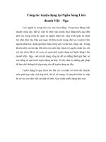 Công tác tuyện dụng tại ngân hàng liên doanh việt   nga 