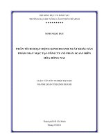 NINH NGOC DUY aPHÂN TÍCH HOẠT ĐỘNG KINH DOANH XUẤT KHẨU SẢN PHẨM MAY MẶC TẠI CÔNG TY CỔ PHẦN SCAVI BIÊN  HÒA ĐỒNG NAI 
