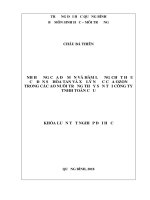 Ảnh hưởng của độ mặn và hàm lượng chất hữu cơ đến sự hoà tan và xử lý nước của ozon trong các ao nuôi trồng thuỷ sản tại công ty TNHH toàn cầu 