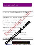 Câu hỏi trắc nghiệm môn toán 12   chương 4   số phức   TÍNH TOÁN với số PHỨC   file word có lời giải chi tiết image marked 