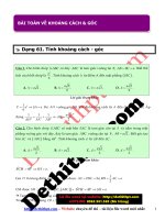 Câu hỏi trắc nghiệm môn toán 12   chương 5   hình học không gian   KHOẢNG CÁCH   góc   file word có lời giải chi tiết image marked 