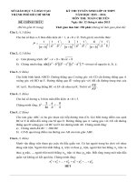 Đề thi tuyển sinh lớp 10 chuyên toán tp HCM 20152016