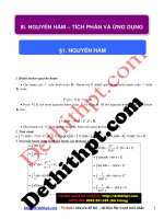 Lý thuyết và công thức môn toán 12   chương 3   nguyên hàm, tích phân và ứng dụng   file word image marked 
