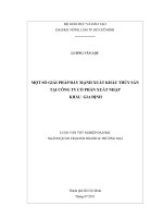 MỘT SỐ GIẢI PHÁP ĐẨY MẠNH XUẤT KHẨU THỦY SẢN TẠI CÔNG TY CỔ PHẦN XUẤT NHẬP   KHẨU  GIA ĐỊNH 