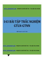 HÀM số   143 bài tập TRẮC NGHIỆM GTLN GTNN   file word image marked 