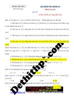 GTLN, GTNN đường tiệm cận   đề số 05 kiểm tra định kỳ   thầy giáo lê bá bảo   file word image marked 