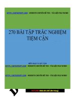 HÀM số   270 bài tập TIỆM cận   file word image marked 