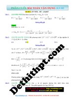 Bài toán vận dụng cao   chủ đề 2  lũy THỪA – mũ – LOGARIT   có lời giải file word image marked 