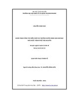 Hoàn thiện công tác kiểm soát chi thường xuyên ngân sách nhà nước qua kho bạc nhà nước thành phố thái nguyên 